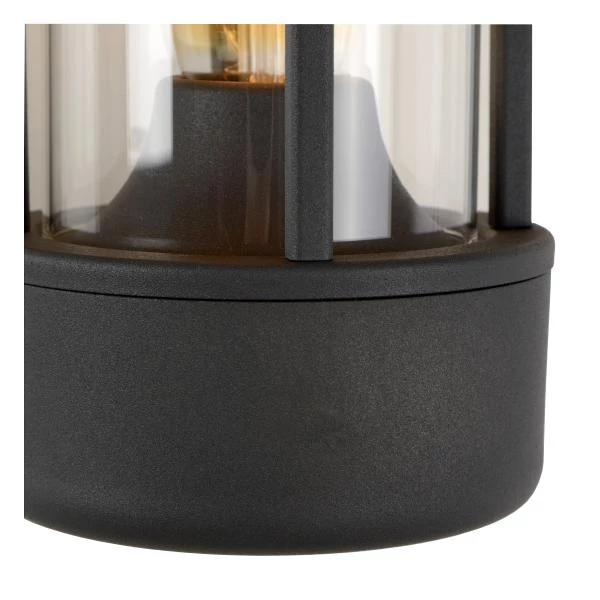 Lucide LORI - Wall light Indoor/Outdoor - Ø 12 cm - 1xE27 - IP44 - Day/Night Sensor - Anthracite - detail 2